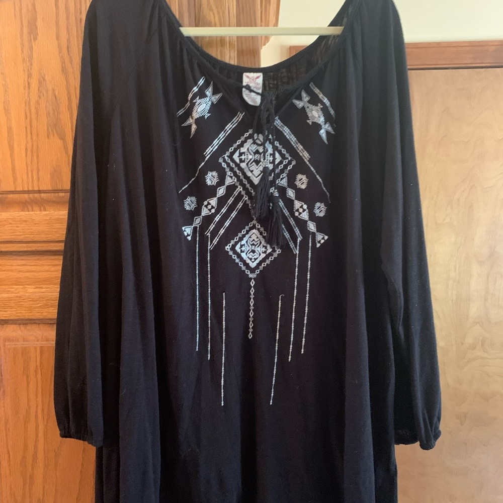 Knit peasant top